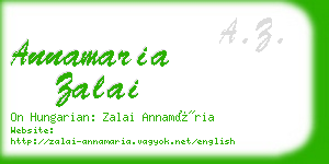 annamaria zalai business card